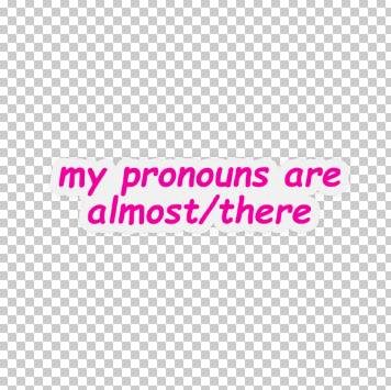 Pronouns Sticker